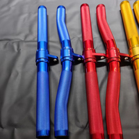 Barres de poignée en aluminium de qualité commerciale pour équipement de fitness, accessoires de câble pour entraînement, barres de traction