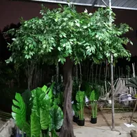 Dekorative Künstliche Ficus-Bäume für Innen- und Außenbereich, Einkaufszentren, Hotels und Gartendekoration