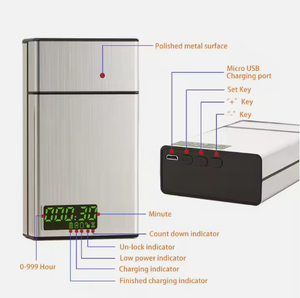 Lancement d'un nouveau produit : étui à cigarettes en métal avec chargeur USB, idéal pour arrêter de <span class=keywords><strong>fumer</strong></span> le jour de la Saint-Valentin, les mariages et la fête des pères - Product Image 5