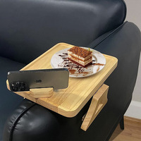 Support de téléphone rotatif à 360° en bambou pliable, design moderne, durable et multifonctionnel, pour accoudoir de canapé, directement de l'usine