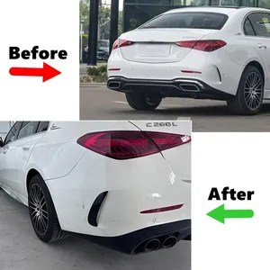 สปอยเลอร์ข้างกันชนหลังรถยนต์ สำหรับ C-Class W206 C260 C43 C63 AMG 2022+ ช่องระบายอากาศ ใบมีดกันลม ชุดแต่งตัวถัง - Product Image 4