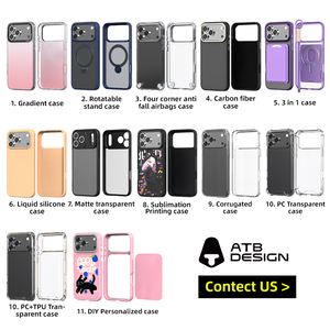 <span class=keywords><strong>Coque</strong></span> de téléphone ATB 2,5 mm magnétique antichoc et étanche pour <span class=keywords><strong>iPhone</strong></span> 17, en TPU transparent et PC, anti-rayures, compatible avec la recharge magnétique - Product Image 6