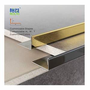 קצה מתכת פינה מחוץ לפינה רצועה נחושת trims זווית מעבר זווית קרמיקה פרופיל חיתוך אריח נירוסטה - Product Image 1
