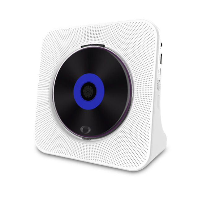 Portable CD Player Desktop Wireless BT Speaker with Timer Built-in HiFi Speakers LCD Screen Display Boombox FM Radio USB Type-C