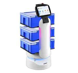 2024赛格威新型专业遥控系统定制商业送货机器人供应商餐厅服务员机器人