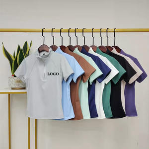 Pantalones de montar de media cremallera para mujer de alta calidad, capas <span class=keywords><strong>base</strong></span> de nailon Spandex transpirable <span class=keywords><strong>con</strong></span> logotipo personalizado, ropa de manga corta - Product Image 6