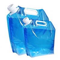 Vente en gros sac à eau d'urgence en plastique personnalisé sacs à eau 10 L 5 litres avec bec verseur gallon