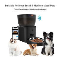 Fournitures pour animaux de compagnie Accessoires pour chats Mangeoire intelligente automatique 7L pour animaux de compagnie avec double bols en acier inoxydable et caméra pour plusieurs animaux de compagnie