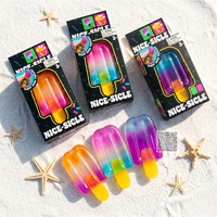 Cadeau d'été : Jouet anti-stress sensoriel à presser en forme de bâtonnet glacé ou de crème glacée, pour événements marketing, cadeaux de fête de plage, sensation rafraîchissante, viral