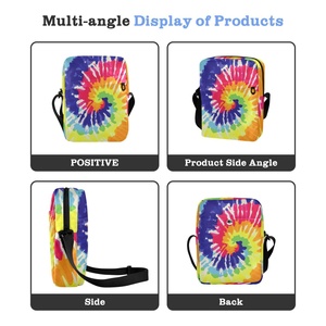 Bolsos cruzados para hombre al por mayor, bandoleras personalizadas con efecto tie-dye, bolsos de hombro casuales y modernos para la escuela. - Product Image 4