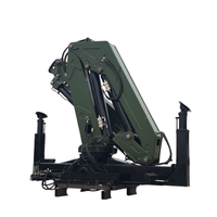 Grue à flèche articulée hydraulique de 4 tonnes, moteur diesel, grue montée sur camion pliable, personnalisable pour les projets de construction