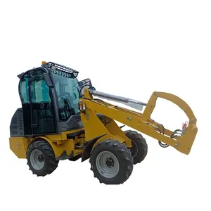 1000kg earth moving machinery agriculture china made articulated mini small front end electric loader