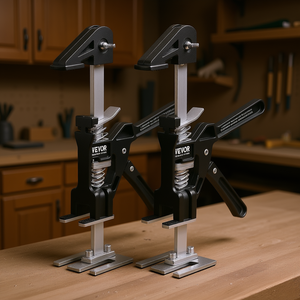 VEVOR Elevador manual de 4.7 pulgadas y 200 libras de capacidad, herramienta magnética para levantar paneles de puertas y gabinetes, 2 piezas de acero inoxidable - Product Image 2