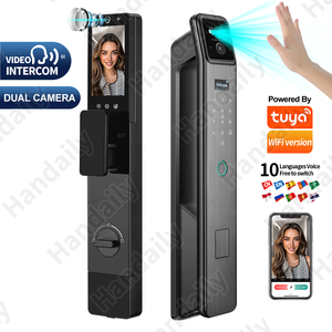 Khóa cửa thông minh Tuya HANDAILY tích hợp 2 camera, hỗ trợ giọng nói tiếng Nga, nhận diện khuôn mặt 3D, mở khóa bằng thẻ, vân tay, lòng bàn tay cho cửa chính - Product Image 1