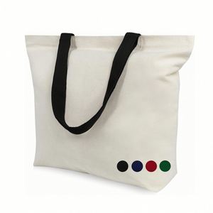 Custom Diy Your Creative Design Grocery Shopping <b>Large</b> Recycled Tote Canvas Cotton Bag With Magnetic Clasp - Product Image 1