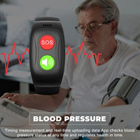 Reloj Inteligente SOS para Personas Mayores con Correa de Acero Inoxidable, GPS, Resistente al Agua IP67, Control Remoto, Atención Médica, Alarma de Caídas y SDK para Alzheimer