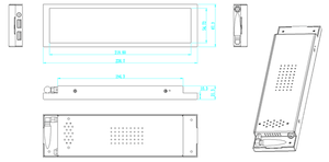 8.8 inch kéo dài thanh LCD hiển thị HSD088IPW1-A00 với 1920(RGB)* 480, Kệ LCD quảng cáo hiển thị, kỹ thuật số biển và hiển thị - Product Image 6