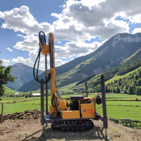 Machine portative diesel pneumatique de forage de puits d'eau de profondeur de 160m plate-forme de forage pour les puits profonds