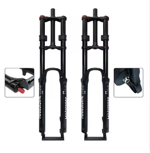 Fourche Suspendue 20 Pouces Or Pour VTT/neige, Débattement 180 Mm, Réglable, Neuve