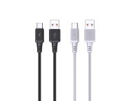 KAKUSIGA pabrik harga grosir kabel Data USB mikro tipe-c 6A 1M pengisian cepat kabel Data polos ponsel Android