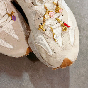 Bouw Je Eigen Charme Voor Schoenen Trendy Accessoires Kersen Schoenveter Bedels Waterdicht Goud Rvs Vrouw Sneaker Charms