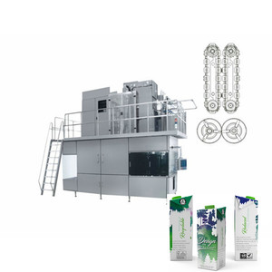 Automatic Food Grade With <b>Pump</b> and Engine for Aseptic Plastic Carton Packaging Aseptic Filling Machine Idea - Product Image 1