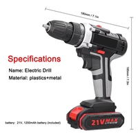 Perceuse à percussion sans fil portative 20V Honest à batterie lithium, mandrin sans clé, couple élevé, OEM CE