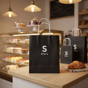 Bolsas de Compra de Papel Kraft Personalizadas Directas de Fábrica con Logotipo, Bolsas de Regalo de Lujo Ecológicas - Product Image 3