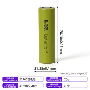 Аккумуляторные элементы DMEGC 21700, 5000 мАч, литиевая батарея 21700, 3,7 В, перезаряжаемая цилиндрическая литий-ионная аккумуляторная ячейка - Product Image 2