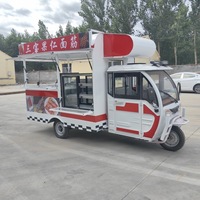 Camion de vente ambulante de crème glacée et de restauration rapide, tricycle électrique durable en acier inoxydable, capacité de 200 unités, garantie de 2 ans
