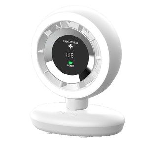 Ventilateur sans pales, portable, oscillant, USB, avec affichage numérique, pour chambre d'étudiant, diamètre 6,9 pouces - Product Image 3