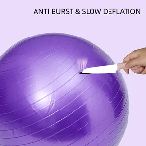 Anti Burst Balance Exercise Ball Office PVC Yoga Ball Chair Extra Thick Stability Balls For Gym Fitness