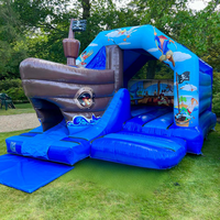 Château gonflable commercial pour enfants, château gonflable avec souffleur, château gonflable d'extérieur, château gonflable avec toboggan