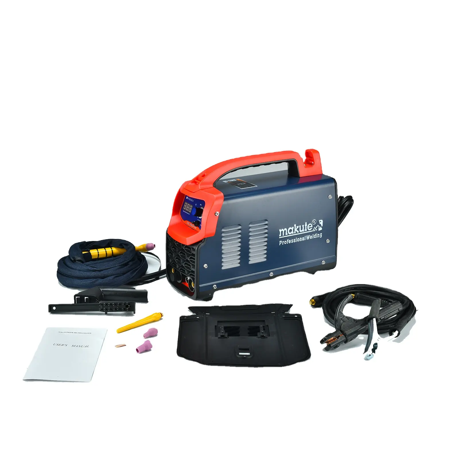 Makute ritmo Тиг Миг профессионального ультразвукового оборудования трубы Портативная Машина Для Сварки Пластмассовых Материалов TIG-250PVO