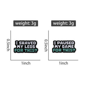 Ben bu emaye Pin için pantolon koymak komik alıntı broş oyun ruh yaka rozeti takı hediye arkadaşlar için - Product Image 6