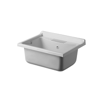 Kit de vidange pour lavabo mural en résine thermoformée, design italien moderne personnalisé, intérieur/extérieur, certifié CE européen