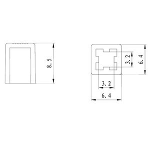JBLA79 tappo interruttore a pulsante quadrato 3.2*3.2mm - Product Image 6