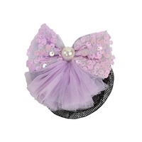 Élastique à cheveux pour enfants, motif nœud à paillettes colorées, accessoire de danse pour filles, cadeau pour bébés, vente en gros Chine