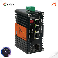 Commutateur Fibre Optique Industriel Intelligent Géré / Affichage en Temps Réel de la Tension/Courant/Température, Alarme de Puissance Optique et DDM SFP