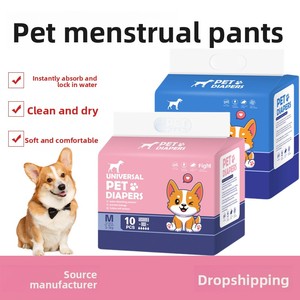Pañales <span class=keywords><strong>para</strong></span> Mascotas al por Mayor, en Paquetes con Diseño de Dibujos Animados, Ligeros, Transpirables, a Prueba de Fugas, de Alta Absorción, <span class=keywords><strong>para</strong></span> Perros Machos y Hembras - Product Image 1