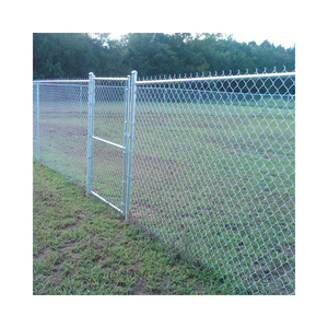 Valla de malla de alambre de eslabones de cadena de seguridad usada galvanizada en caliente de poste cuadrado de alta calidad al por mayor cercado enrejado y puertas de hierro - Product Image 1