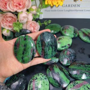 Venta al por mayor de rubí natural en zoisita paim curación cristal de cuarzo paim piedra artesanal para Decoración - Product Image 2