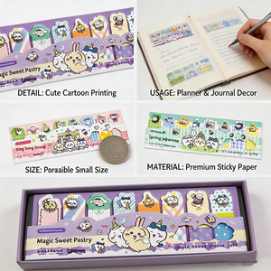 SK Tabs Self-adhesive <b>Memo</b> <b>Pads</b> Colorful Cartoon Design for Office School Use 19pcs per Pack - Product Image 4