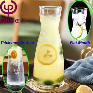 เหยือกน้ำแก้วใสเป่ามือสไตล์เม็กซิกัน สำหรับน้ำผ<span class=keywords><strong>ล</strong></span>ไม้ น้ำดื่ม ขนาดเล็ก ทนความร้อน - Product Image 2