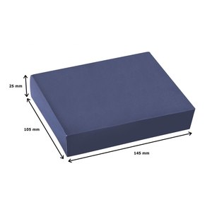 Biglietto da visita antifurto minimalista e porta carte d'identità Logo personalizzato con motivo Logo blu in alluminio - Product Image 4