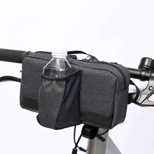 Durable polyether Riding Bicycle Bag Waterproof Cycling Tube Bag Bicycle Handlebar Basket Bag