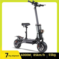 Scooter électrique double moteur sans balais, batterie amovible en alliage d'aluminium, suspension arrière, lithium 38AH, autonomie 90-100KM, 6000W, étanche