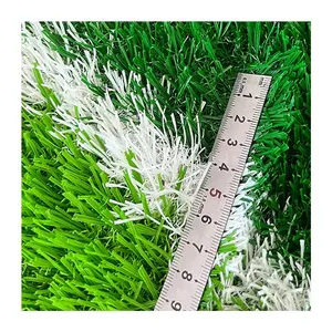 Rumput sintetis ukuran kustom sepak bola rumput sintetis rumput buatan luar ruangan 40mm