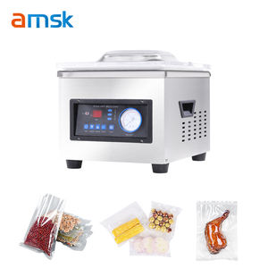 ماكينة الختم الفراغي لسطح المكتب الصغير من الفولاذ المقاوم للصدأ للتعبئة من مصنع سوبر ماركت واللحم البقري والأسماك والمأكولات البحرية - Product Image 3