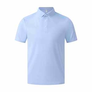 Men's Nylon Quick Dry Knitted Polo Shirt Summer Workwear Short Sleeve Collared Thin Fit Customizable Corporate Uniform - Product Image 2